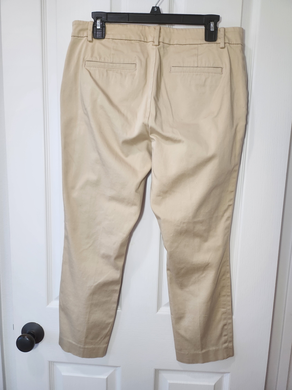 Lauren Ralph Lauren Womens Khaki Beige Chino Pants Sz 10 Cotton Stretch Straight - Picture 7 of 12